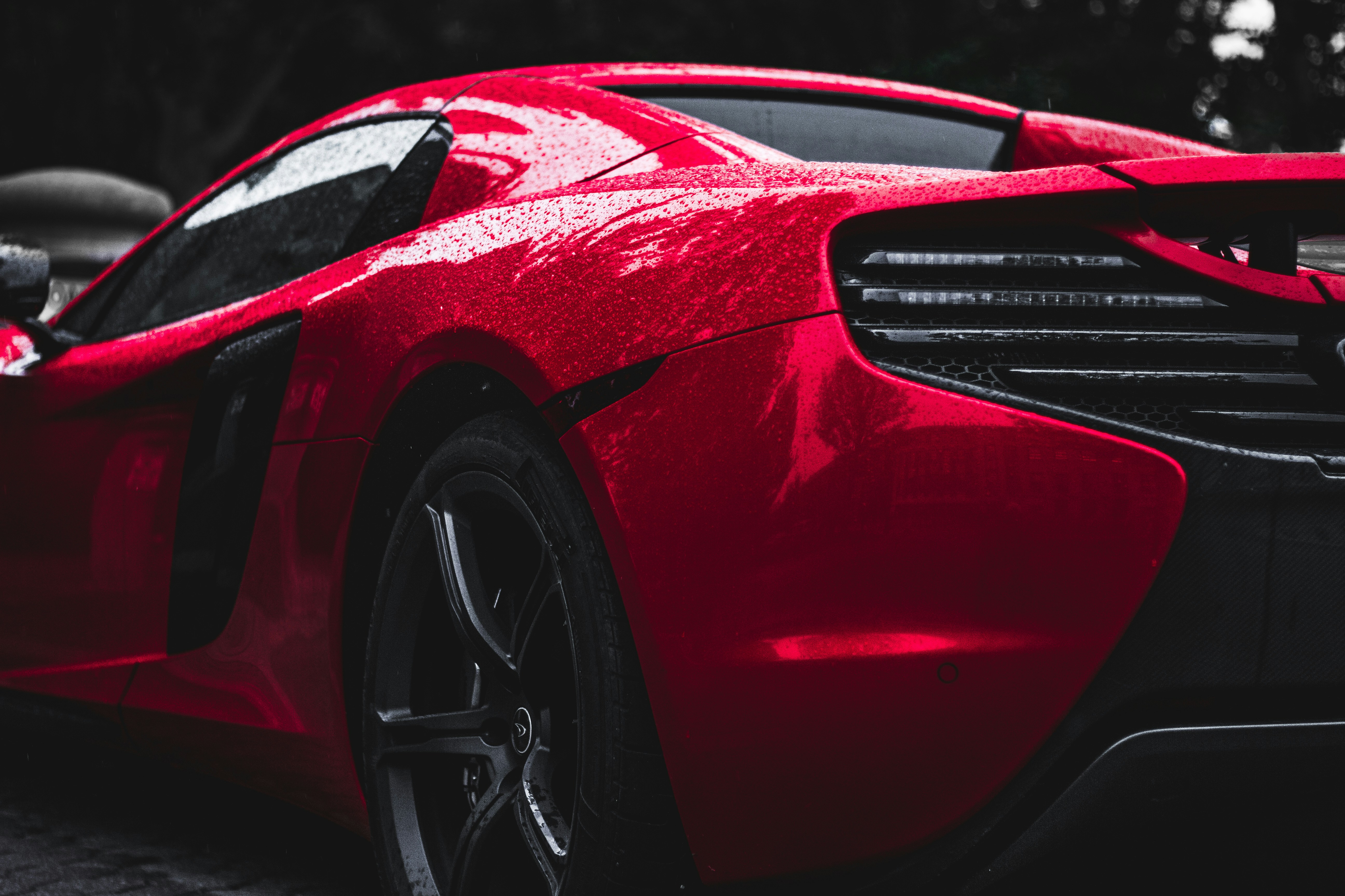 A red maclaren, recently cleaned.